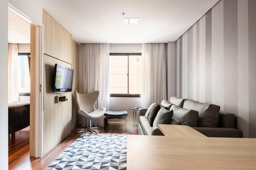 Flat - Apto C Sala E Cozinha - Timesquare Apartamento São Paulo